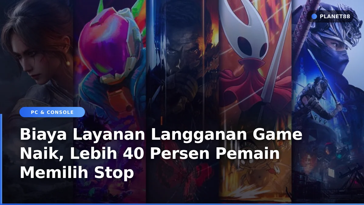 Ilustrasi pemain game yang memilih membatalkan layanan langganan konsol
