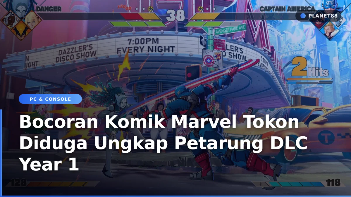 Ilustrasi komik pahlawan super Marvel yang memicu spekulasi DLC Marvel Tokon