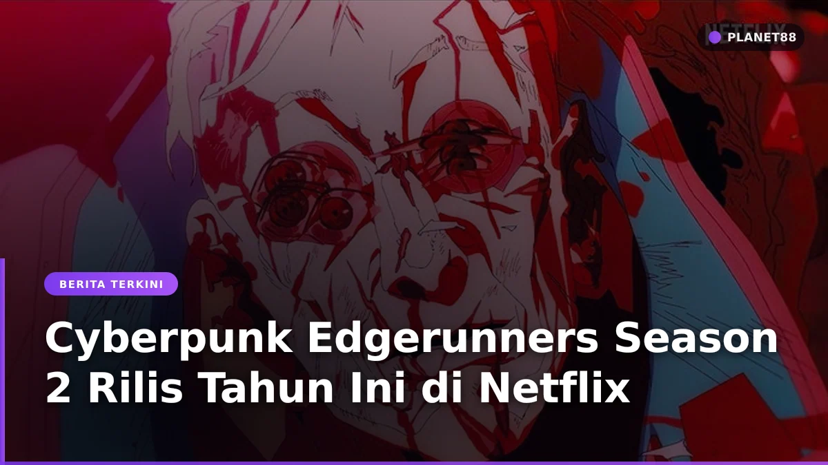 Pemandangan kota distopia cyberpunk dengan pencahayaan neon malam hari