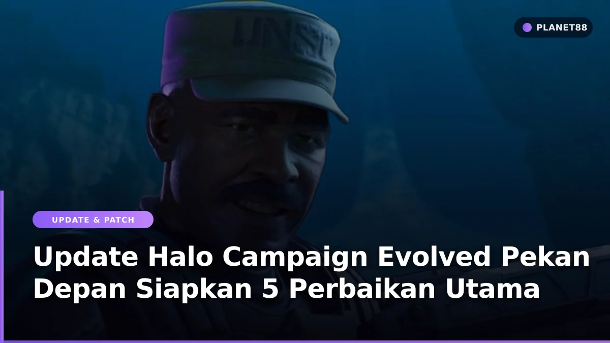 Karakter utama prajurit masa depan dalam game Halo Campaign Evolved